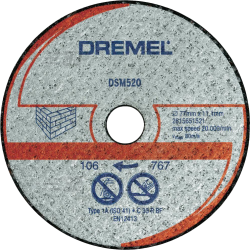 Фото набор отрезных дисков Dremel 2615S520JA