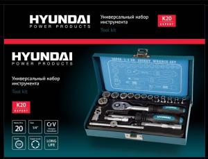 Фото набора инструментов Hyundai K20 20 предметов
