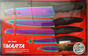 Фото набора ножей Marta MT-2805