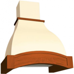 Фото кухонной вытяжки ELIKOR Аркада 90 крем/дуб рустика