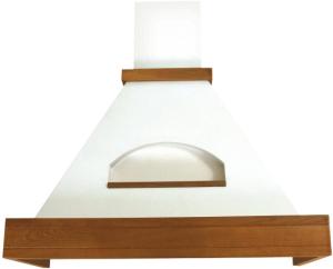 Фото кухонной вытяжки ELIKOR Былина 90 золотой антик/дуб коричневый