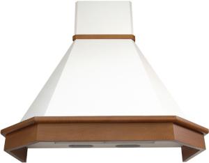 Фото кухонной вытяжки ELIKOR Камин Грань 90 бежевый/дуб коричневый