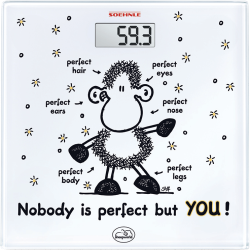 Фото напольных весов Soehnle Sheepworld Nobody is perfect but you