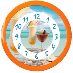 Фото настенных часов Авангард Пляжный коктейль 1Б6