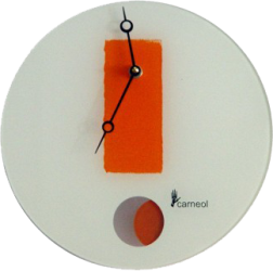 Фото настенных часов Carneol OJIE 26 white-orange с маятником
