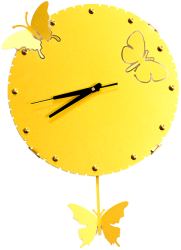 Фото настенных часов Эврика Бабочки с маятником