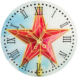 Фото настенных часов Эврика Кремлевская звезда 96013
