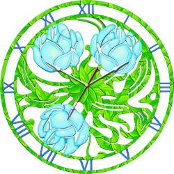 Фото настенных часов ТИАРЕЛЛА Полевые цветы СН67