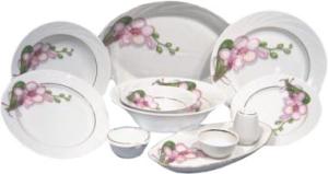 Фото набора столовой посуды Добрушский фарфоровый завод Белая орхидея 3С0863Ф34