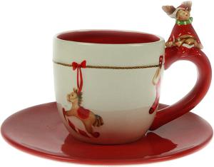 Фото чашки Русские подарки Рождественский олень 214337