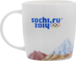 Фото белой кружки Sochi 2014 Талисманы 120954