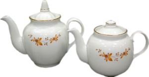 Фото чайника для заварки чая Дулевский Фарфор Гранатовый Золотоцвет 015121