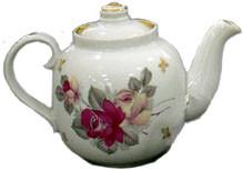 Фото чайника для заварки чая Дулевский Фарфор Янтарь Дикая роза 002262 0.7 л