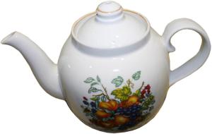 Фото чайника для заварки чая Дулевский Фарфор Янтарь Фрукты 052932 1.4 л