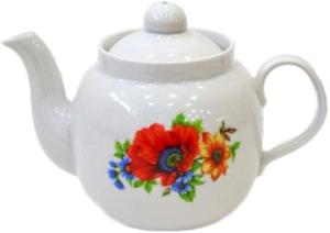 Фото чайника для заварки чая Дулевский Фарфор Янтарь Полевой мак 58672 1.4 л