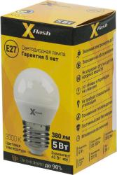 Фото LED лампы X-Flash Globe 5W E27 3000К