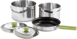 Фото набора посуды Outwell Gourmet Cook Set M из нержавеющей стали