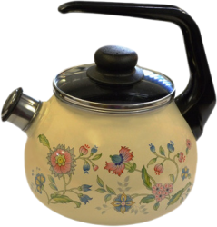 Фото чайника СТАЛЬЭМАЛЬ Луговые цветы 4с210я