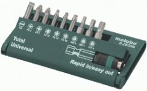 Фото набор бит Metabo Torsion Universal 625396000