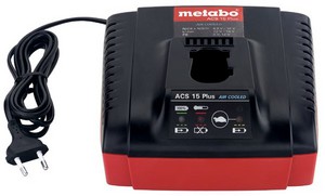 Фото зарядки Metabo ACS 15 Air Cooled 4.8-18 В 627060000
