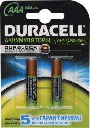 Фото аккумуляторной батарейки Duracell HR03-2BL 800 mAh