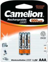 Фото аккумуляторной батарейки Camelion NH-AAA800BP2