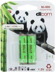 Фото аккумуляторной батарейки Dicom Panda AA-2700 2 шт