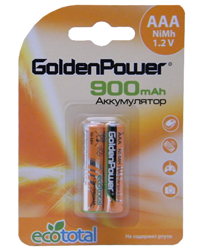 Фото аккумуляторной батарейки GoldenPower MR900AAA