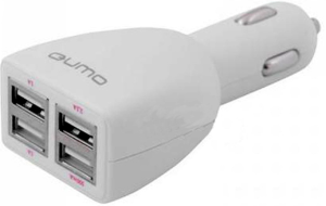 Фото автомобильной зарядки для Lenovo S820 Qumo 12В - USB 4.6 A
