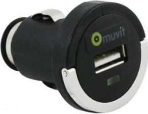 Фото автомобильной универсальной зарядки Muvit USB с кольцом