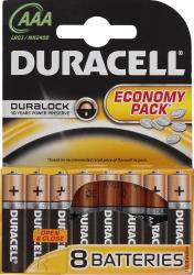 Фото элементов питания Duracell LR03-8BL Basic