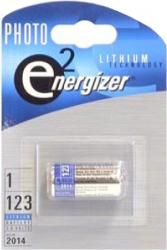 Фото литиевого элемента питания Energizer CR123-1BL