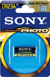Фото литиевого элемента питания Sony CR123A