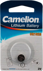 Фото литиевого элемента питания Camelion CR1025-1BL