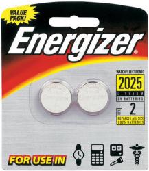 Фото литиевых элементов питания Energizer CR2025-2BL