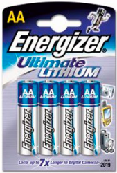 Фото литиевых элементов питания Energizer Ultimate L92