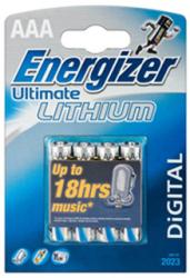 Фото литиевых элементов питания Energizer Ultimate Lithium LR03-4BL