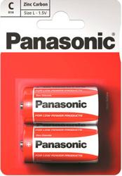 Фото элементов питания Panasonic Zinc Carbon R14RZ BP2