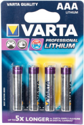 Фото литиевых элементов питания VARTA PROFESSIONAL LITHIUM 6103-BL4