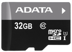 Фото флеш-карты ADATA MicroSDHC 32GB Class 10 Premier UHS-I 30Mb/s + SD adapter