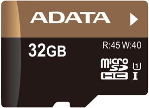 Фото флеш-карты ADATA MicroSDXC 32GB Class 10 Premier Pro UHS-I U1 + SD адаптер