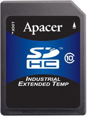 Фото флеш-карты Apacer SD SDHC 2GB Class 10 Industrial AP-ISD02GIS2B-3T
