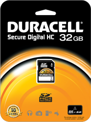Фото флеш-карты Duracell SDHC 32GB Class 4