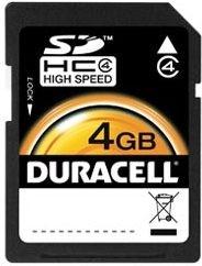 Фото флеш-карты Duracell SDHC 4GB Class 4
