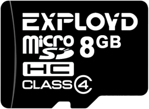 Фото флеш-карты EXPLOYD MicroSDHC 8GB Class 4