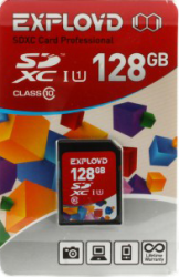 Фото флеш-карты EXPLOYD SD SDXC 128GB Class 10 UHS-1 95 Мб/с