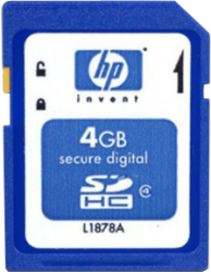 Фото флеш-карты HP SD SDHC 4GB Class 4