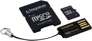 Фото флеш-карты Kingston MicroSDHC 16GB Class 10 + SD adapter + USB Reader