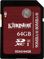 Фото флеш-карты Kingston SD SDXC 64GB Class 10 UHS-1 SDA3/64GB