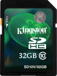 Фото флеш-карты Kingston SDHC 32GB Class 10 SD10V/32GB